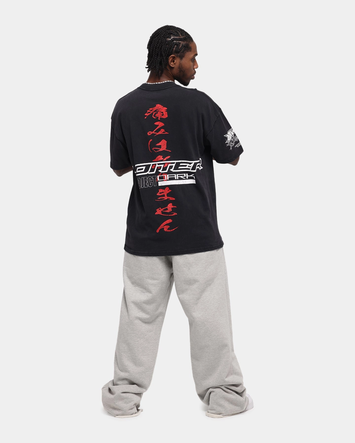Cozy Style Loiter Cybernetics Vintage T-Shirt Black Acidwash