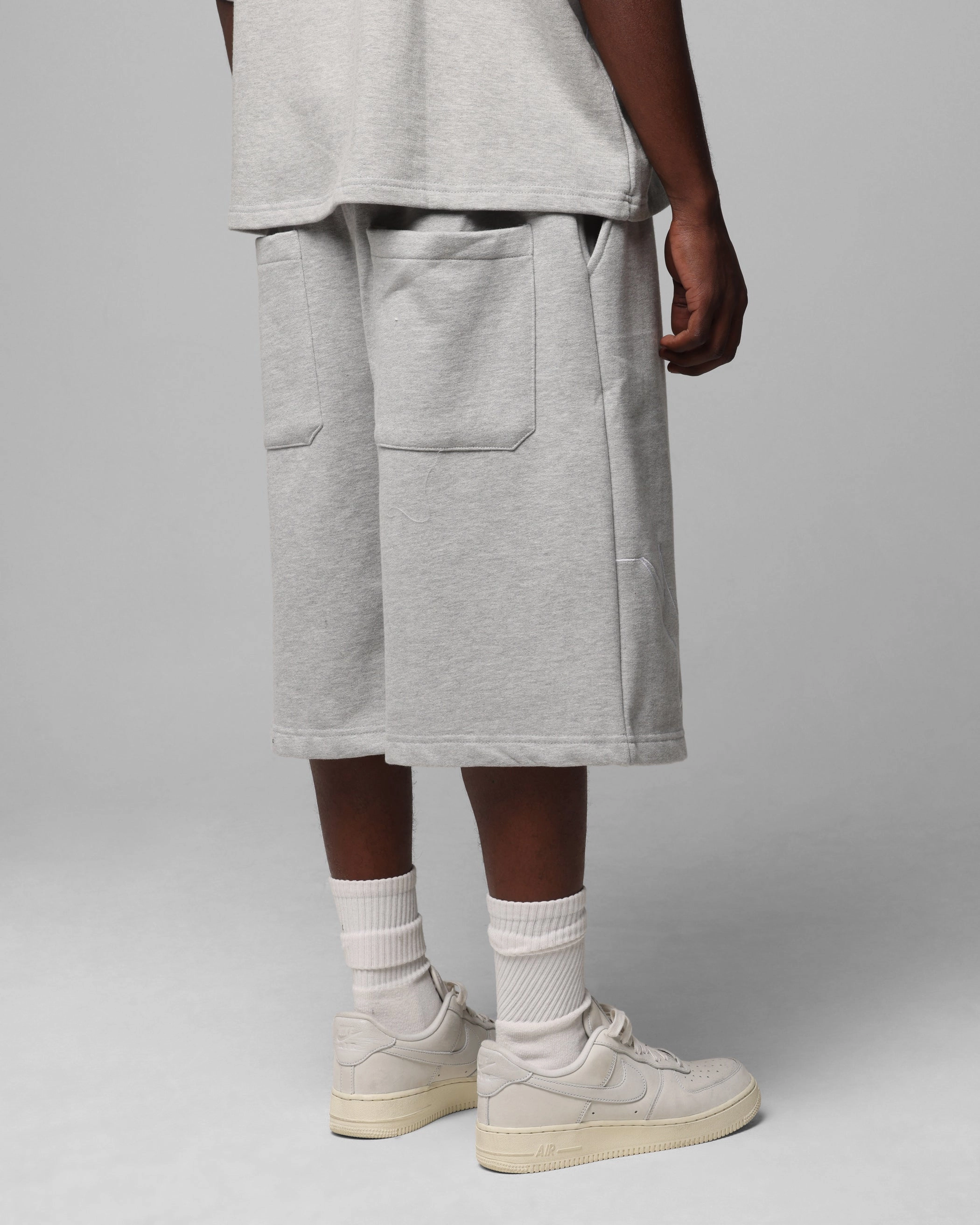 Loiter Dark Performance Fleece Shorts Grey HypoallergenicLining