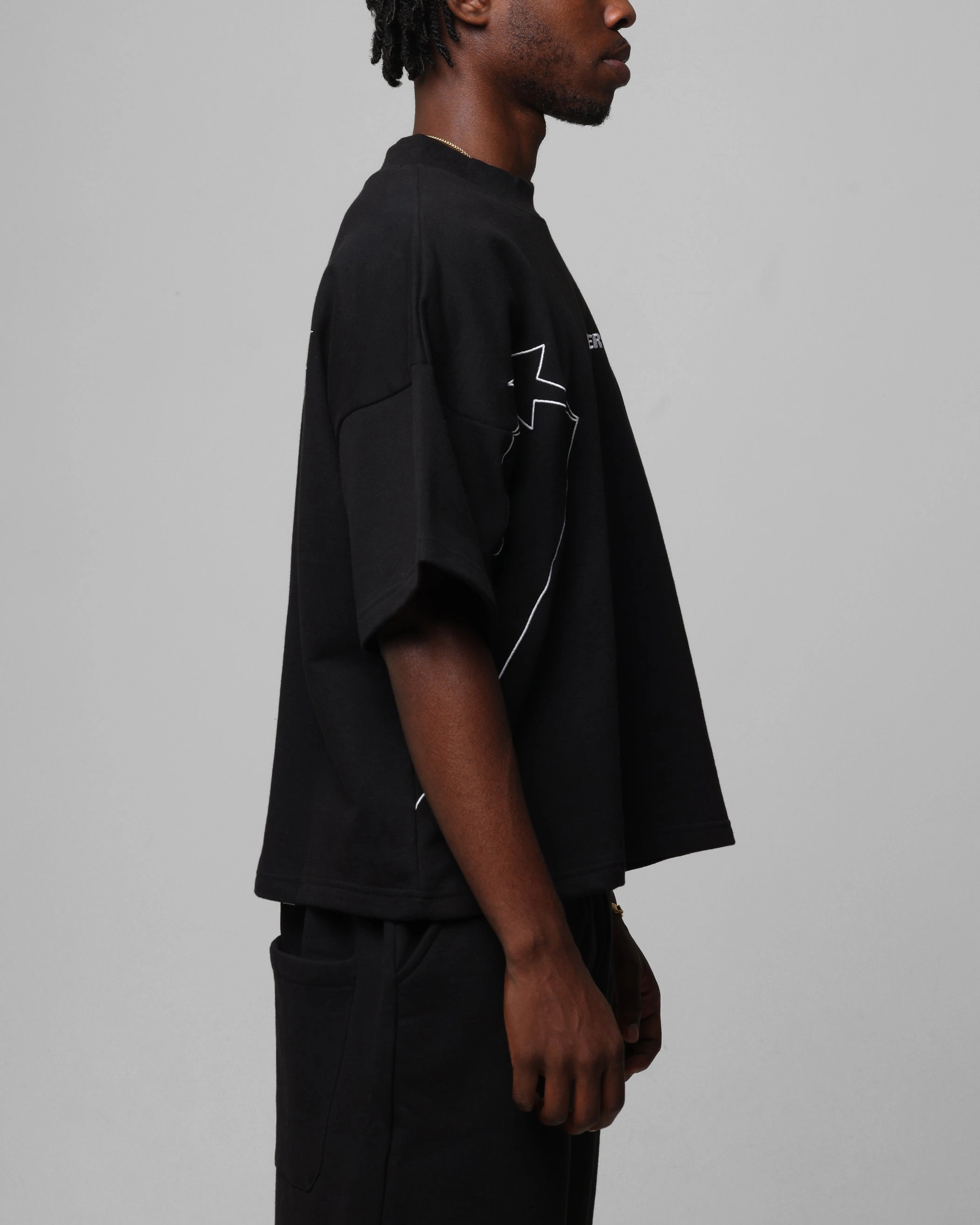 Loiter Dark Performance T-Shirt Black Stylish Look All-Season Comfort Wear