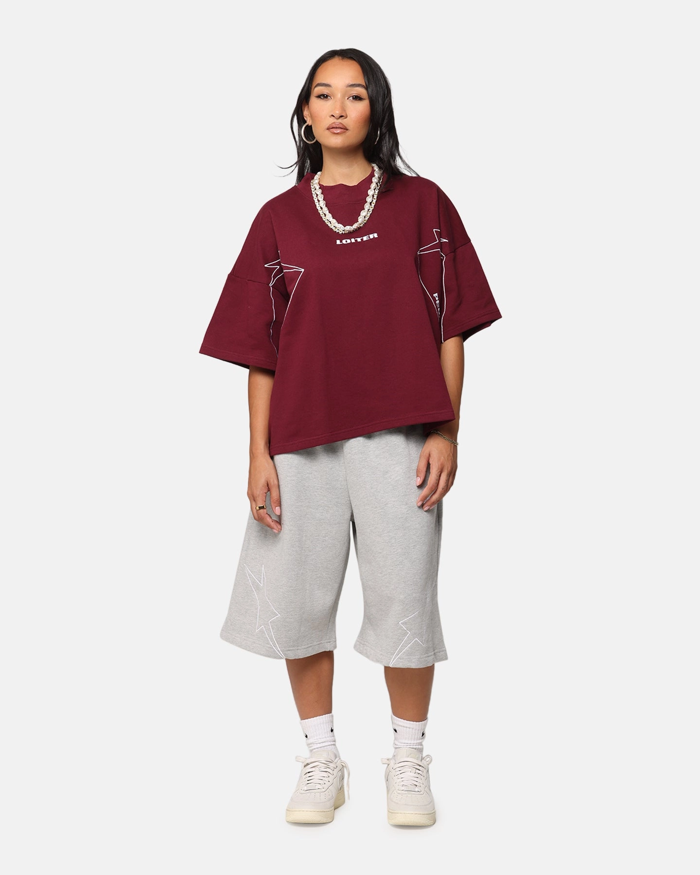 Loiter Dark Performance T-Shirt Burgandy Outdoor Comfort Style Comfort Style