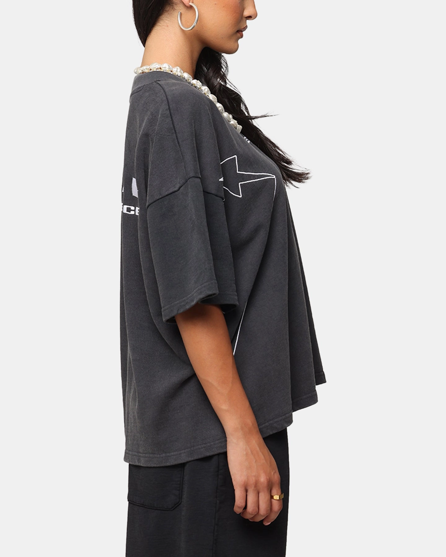 Loiter Dark Performance T-Shirt Charcoal Christmas