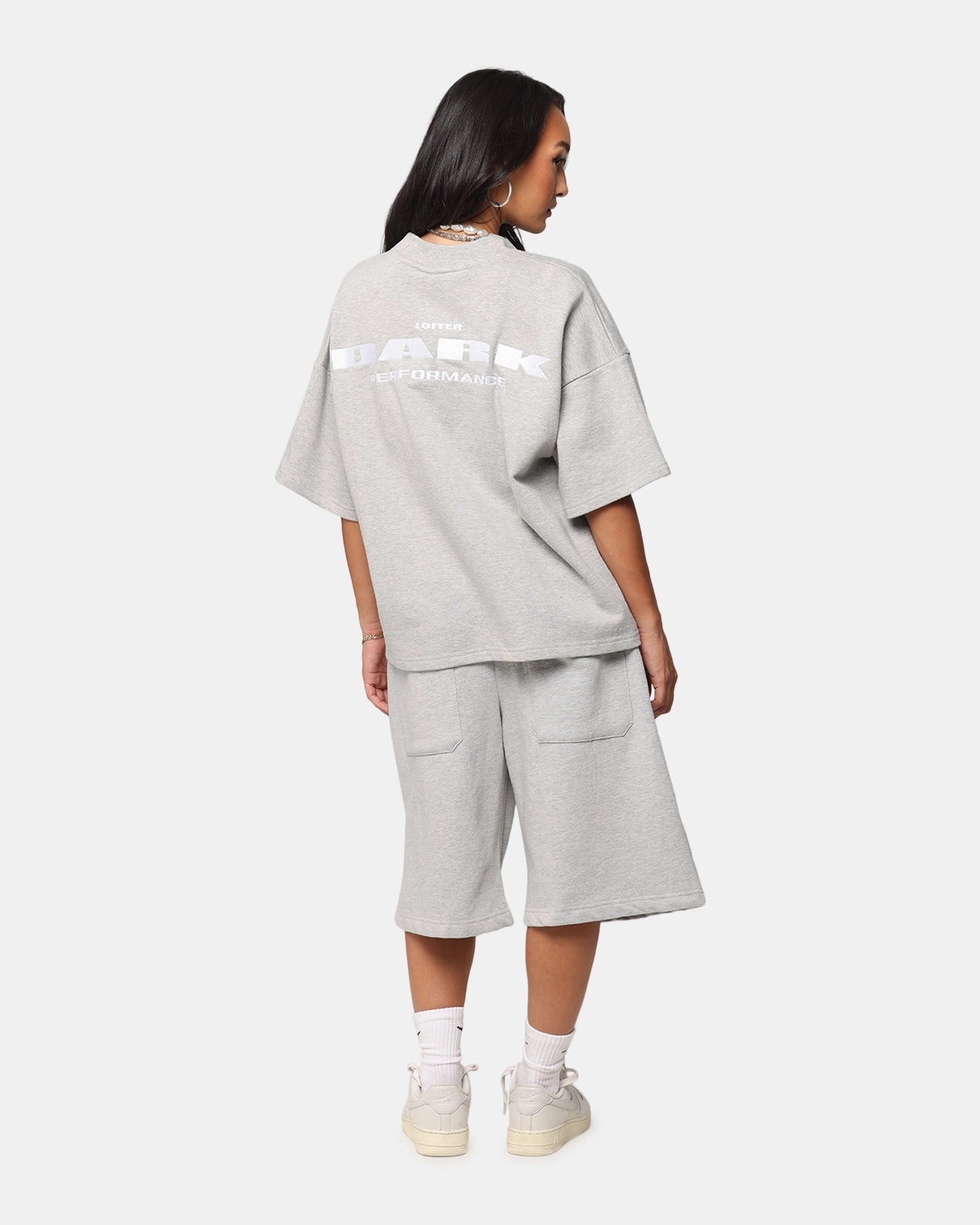 Loiter Dark Performance T-Shirt Grey Smart Wear