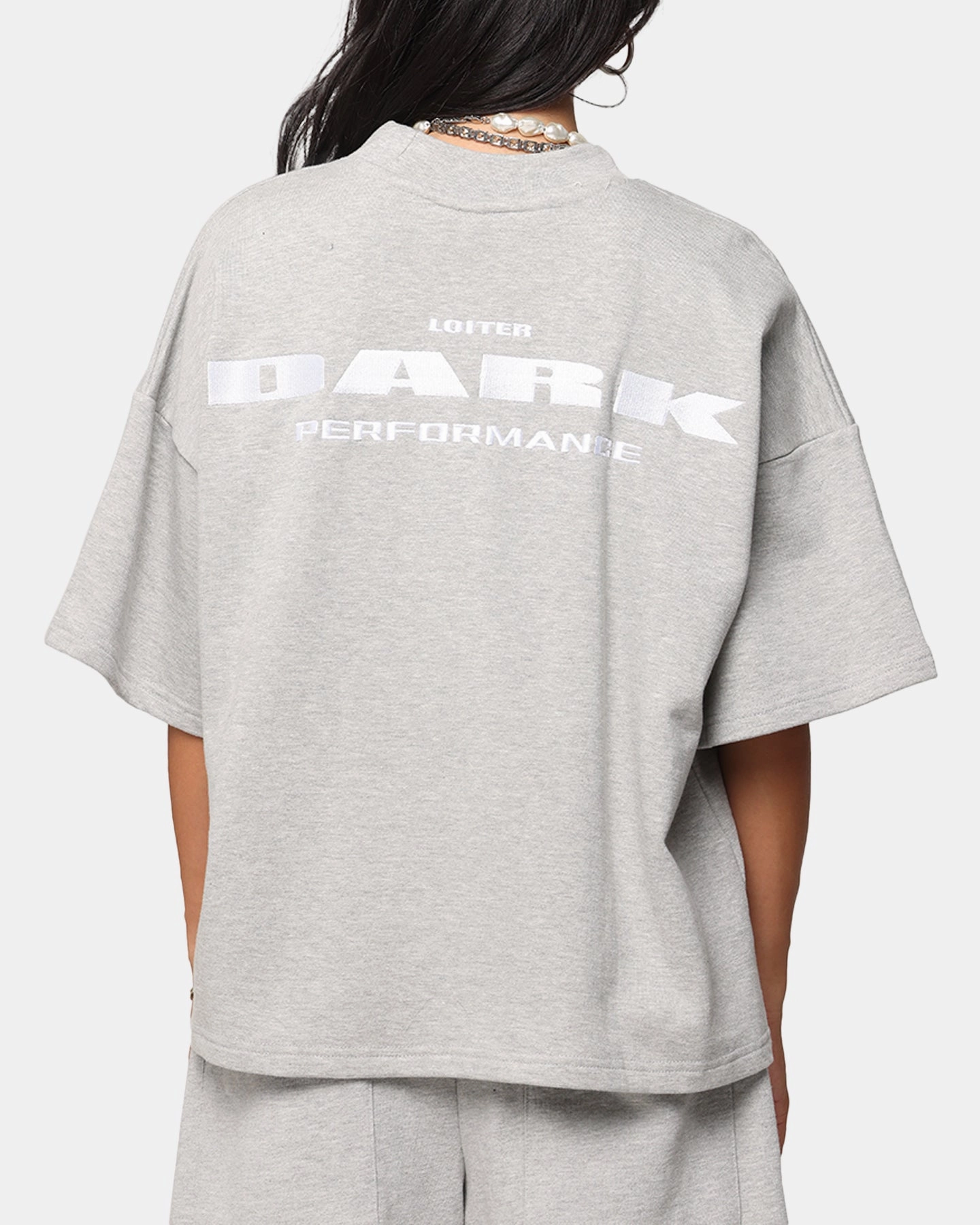 No Shrink Fabric Active Fashion Loiter Dark Performance T-Shirt Grey