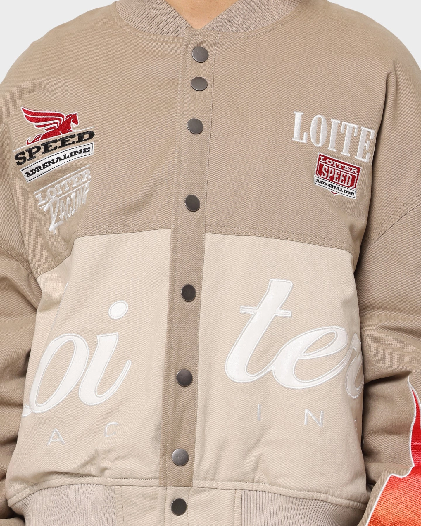 Loiter Daytona Motor Jacket Beige Formal Style Linen