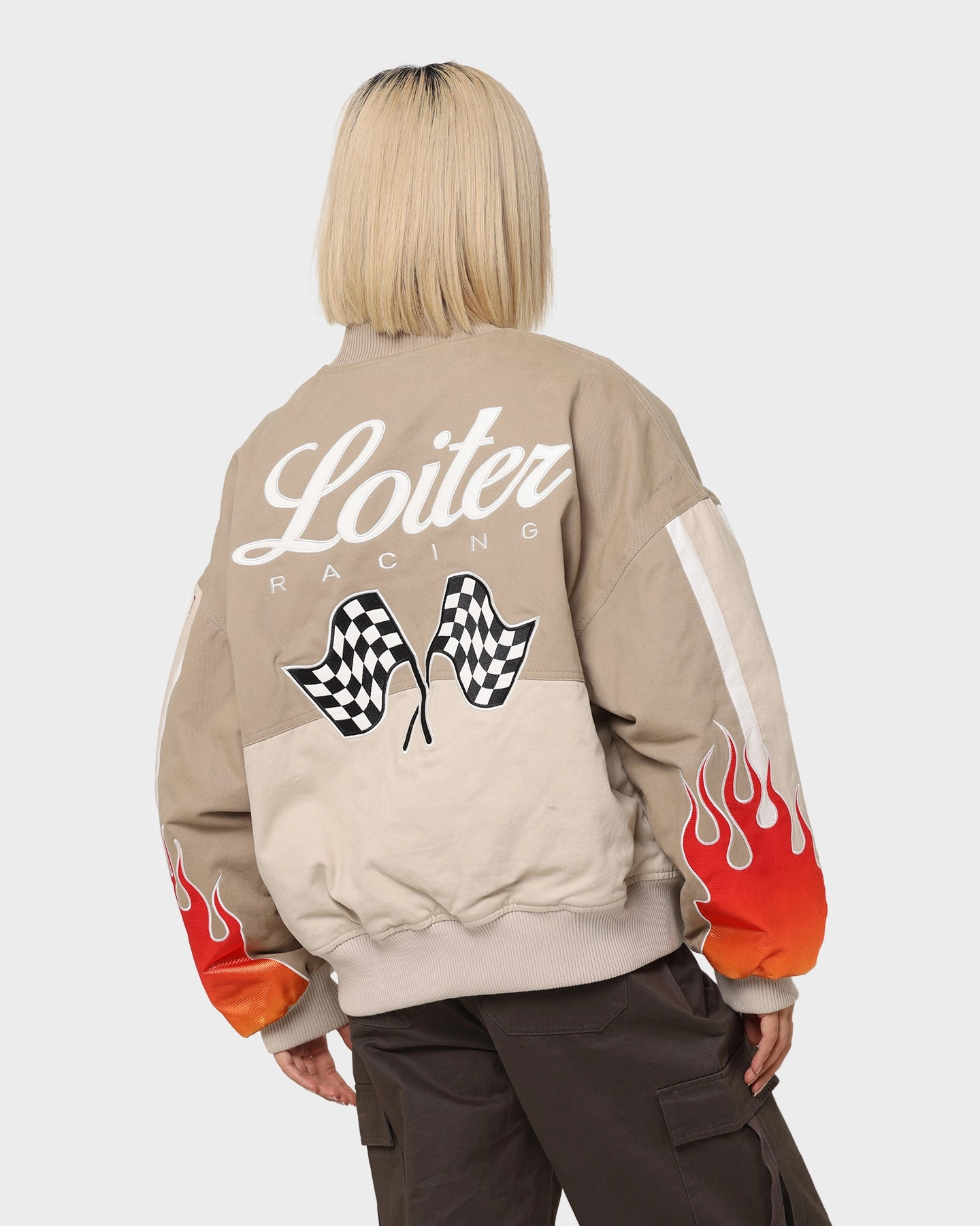 Loiter Daytona Motor Jacket Beige Urban Detail