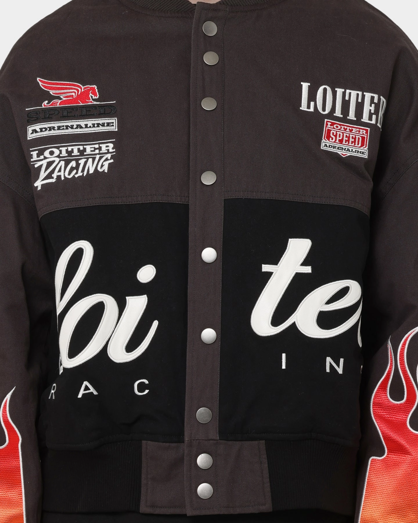 Reinforced Hem Loiter Daytona Motor Jacket Black