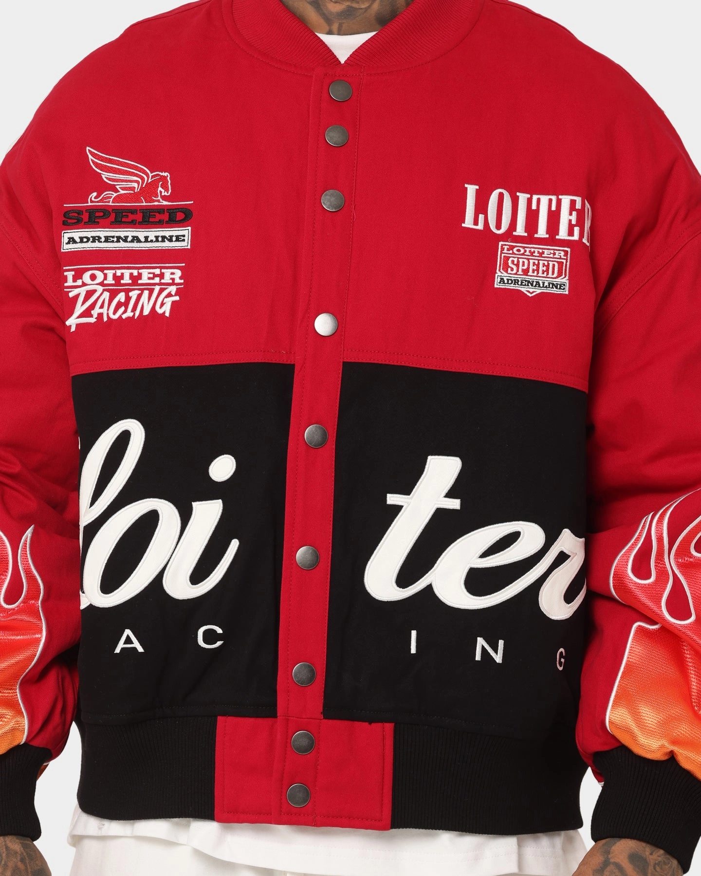 Lipstick Loiter Daytona Motor Jacket Red