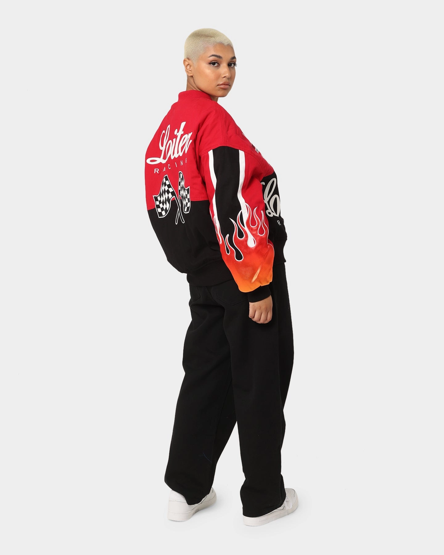 Compact Storage Loiter Daytona Motor Jacket Red
