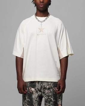 Stylish Essential Light Comfort Style Loiter Daytona Panel T-Shirt White/Stone