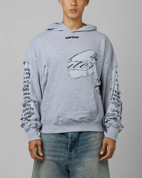 Loiter Destruction Hoodie Grey AntiStatic Lining hunters