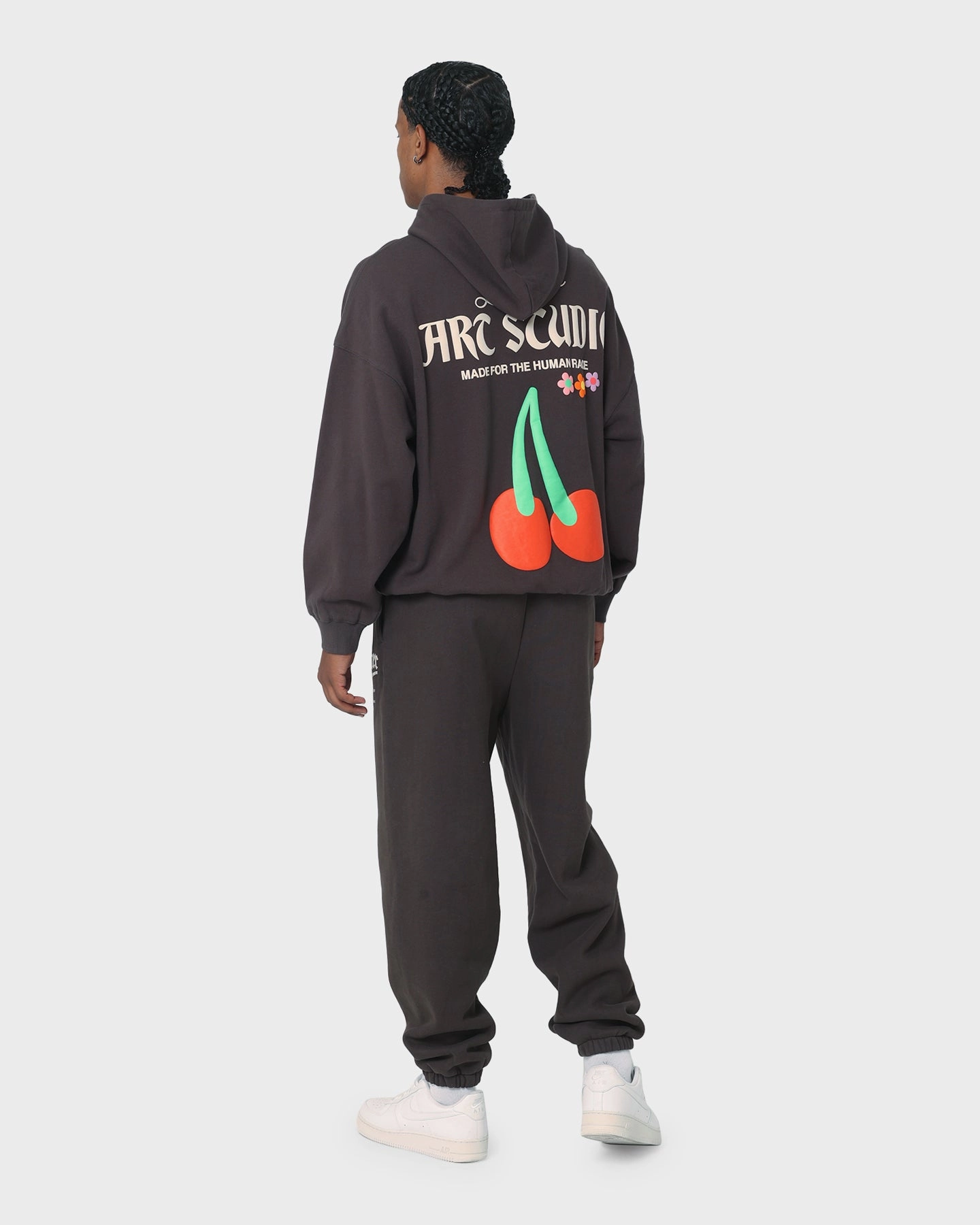Loiter Dexterity Hoodie Charcoal Manufacture Brown