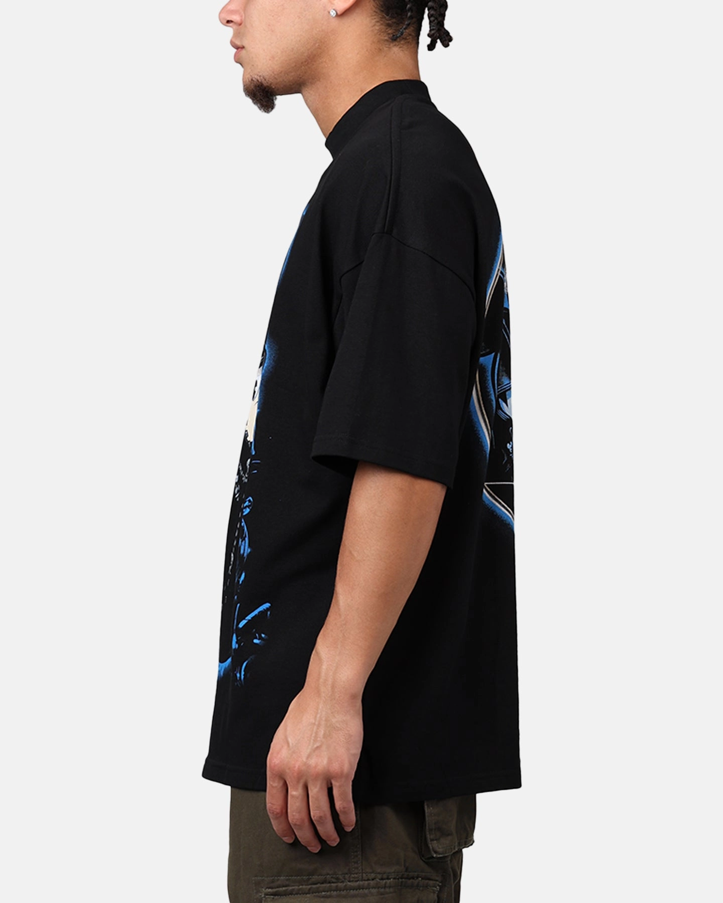 Loiter Disney Kingdom Hearts King Mickey Mockneck T-Shirt Black Round neck simplicity Comfort and Fit