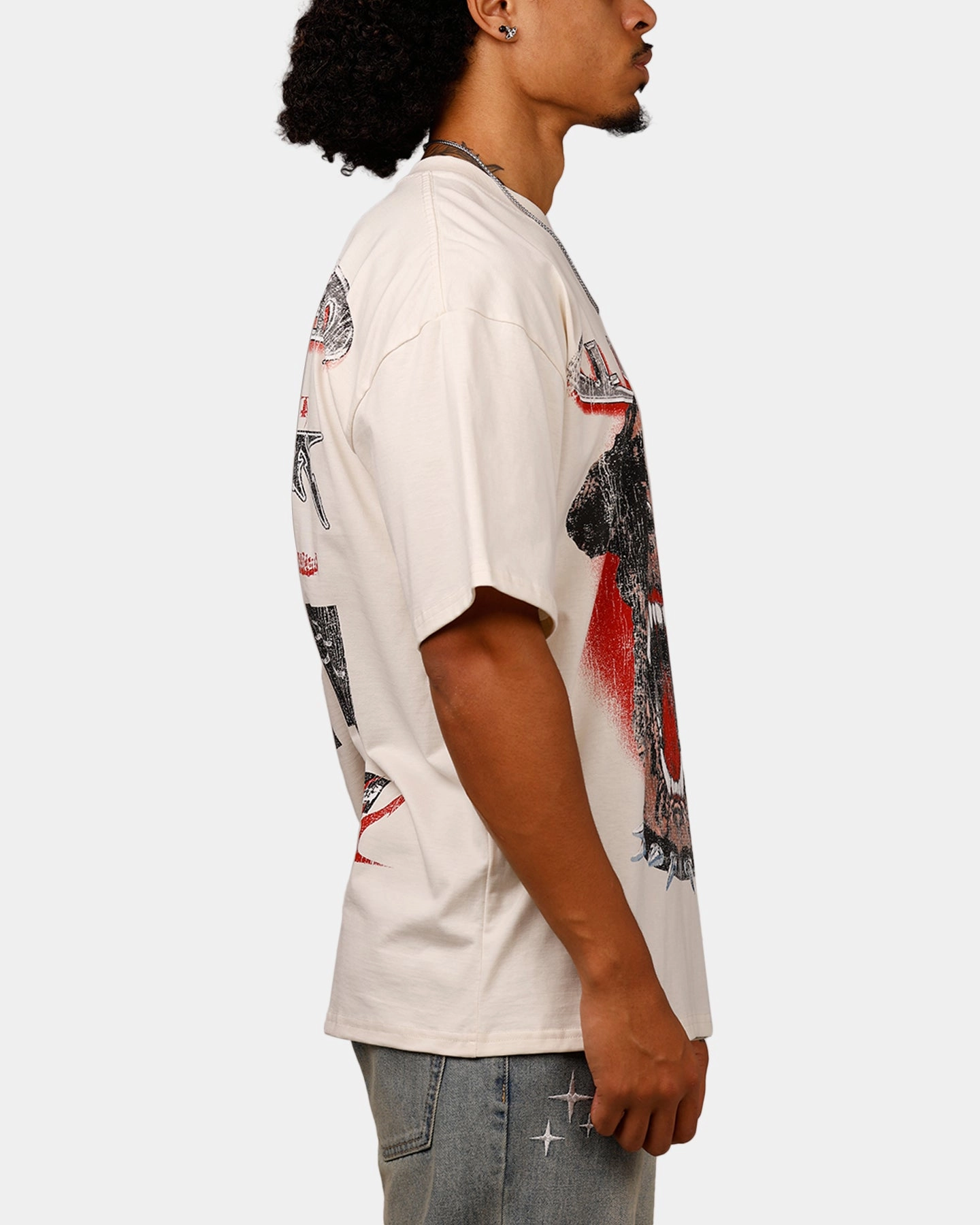 Loiter Dog House Vintage T-Shirt Off White discount offer Reversible Design Concept