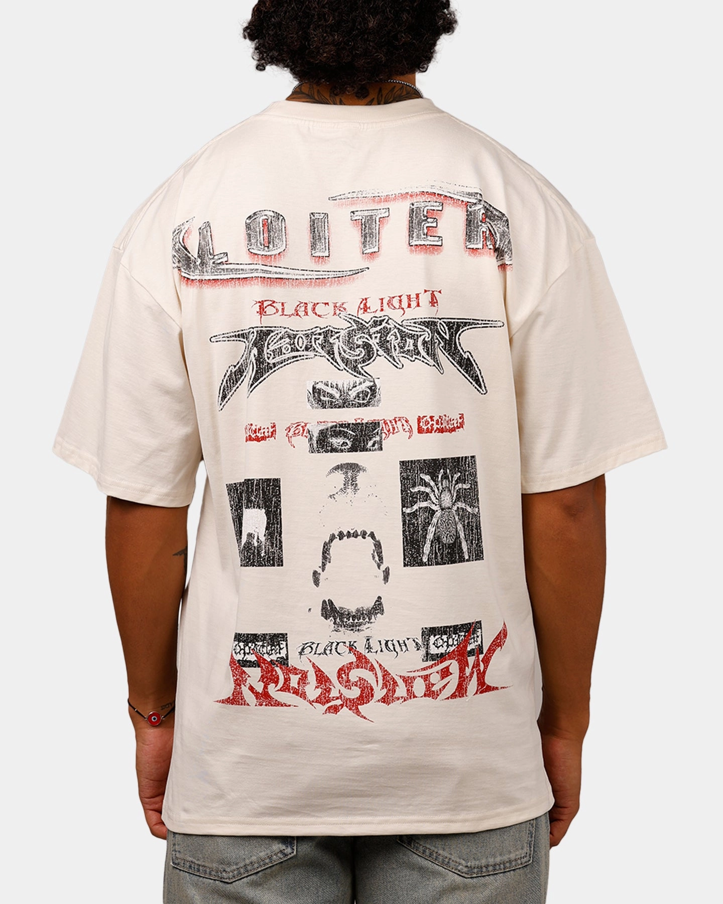 Loiter Dog House Vintage T-Shirt Off White Versatile Layering