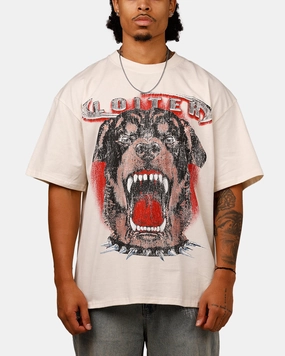 Loiter Dog House Vintage T-Shirt Off White Trendy All-Day Classic Color
