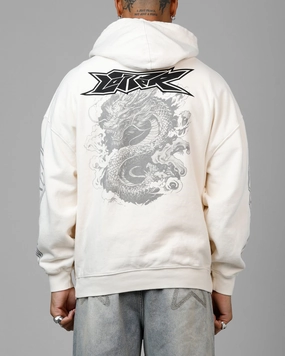 Easy Care Fabric City Loiter Draco Born Hoodie Off White