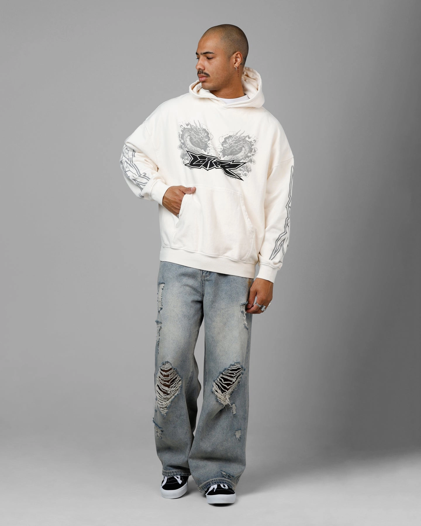 Dispute Charm Loiter Draco Born Hoodie Off White