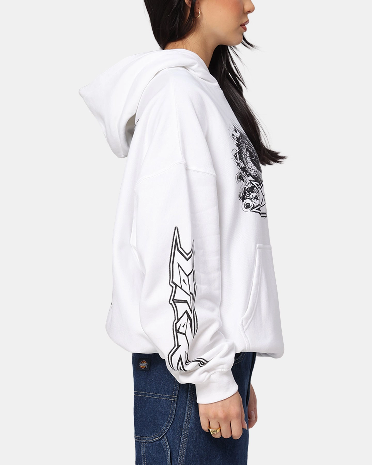 Urban Style Score Loiter Draco Born Hoodie White