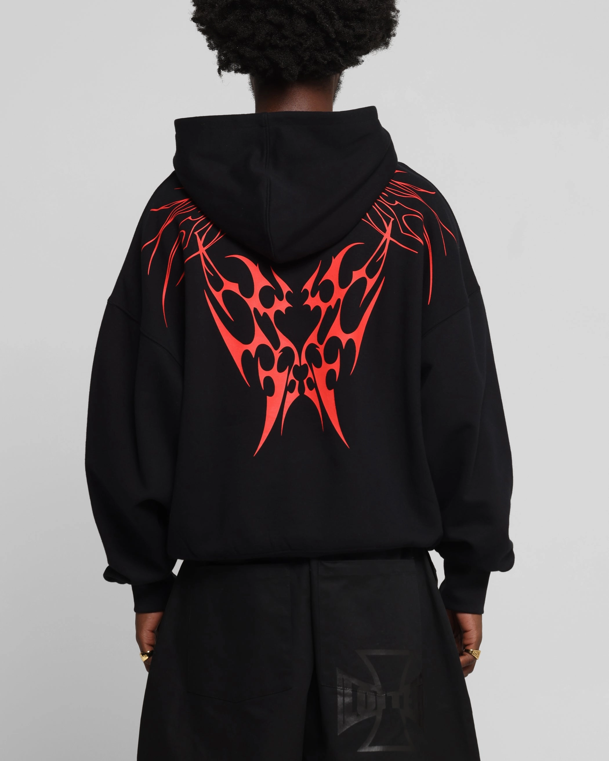 Daily Wear multi crewed Loiter Draco Hoodie Black