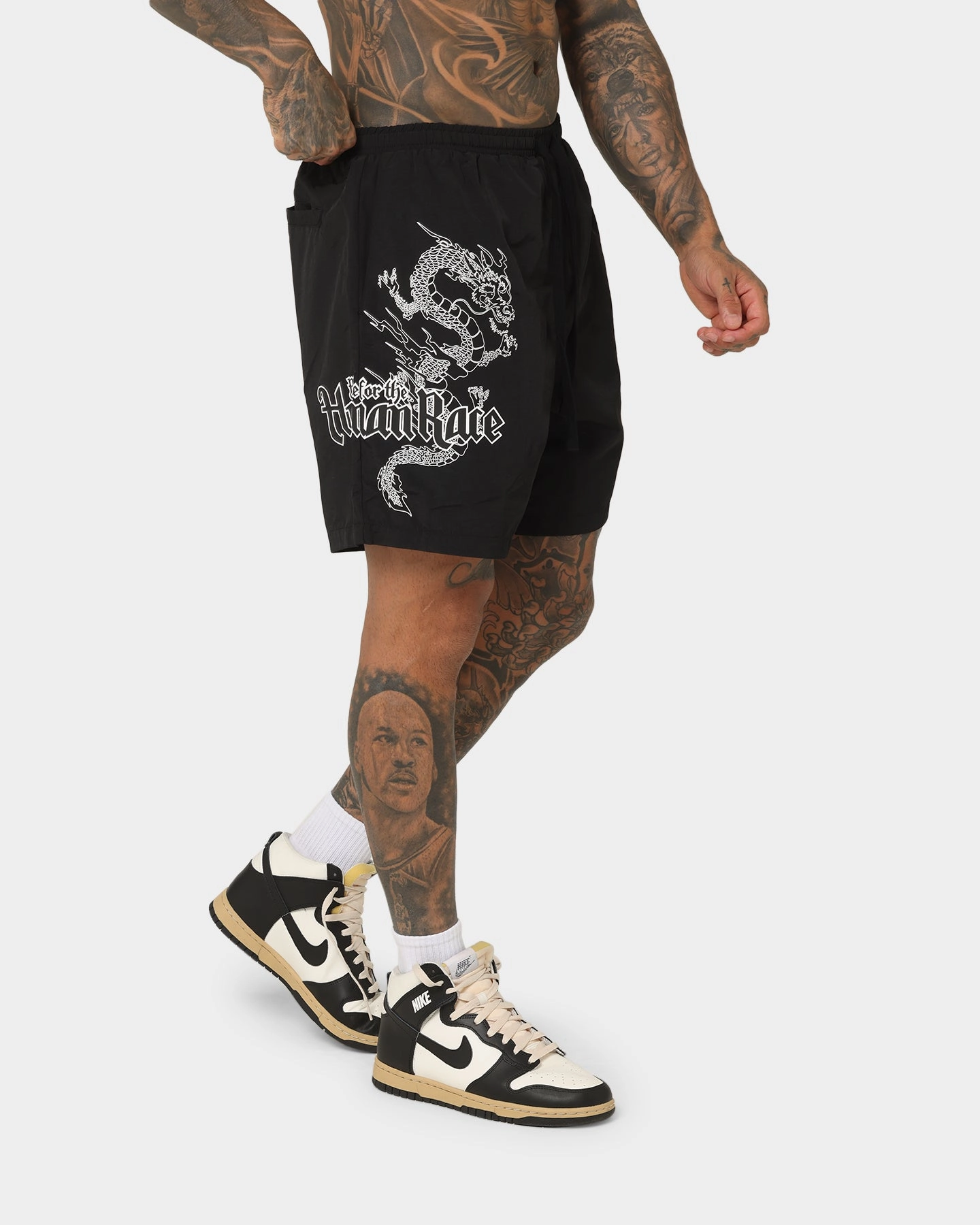 Quick Access Cargo Pockets Loiter Drago Walk Shorts Black