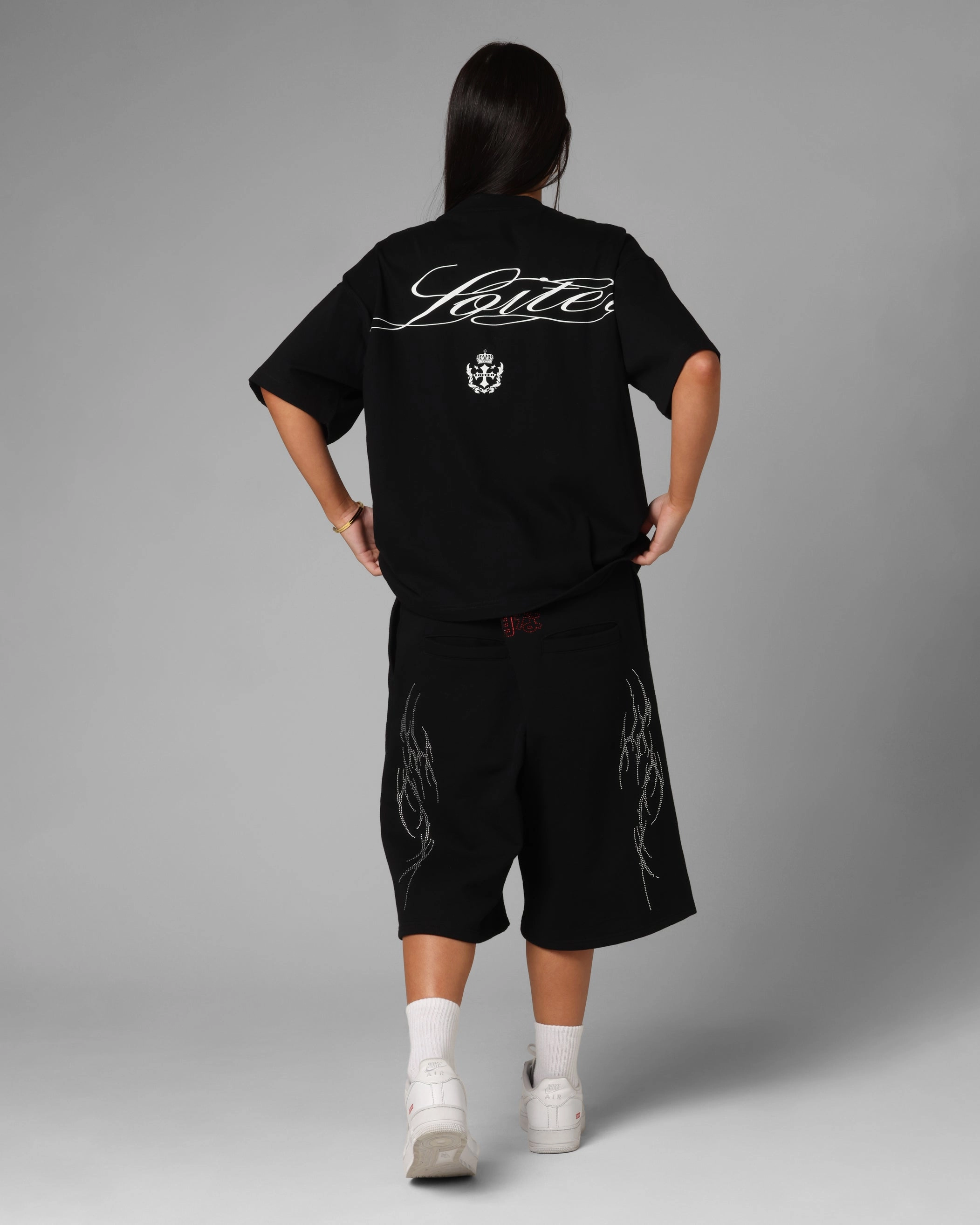 Loiter Drop Out Vintage T-Shirt Black UltraSoftBrushedInterior