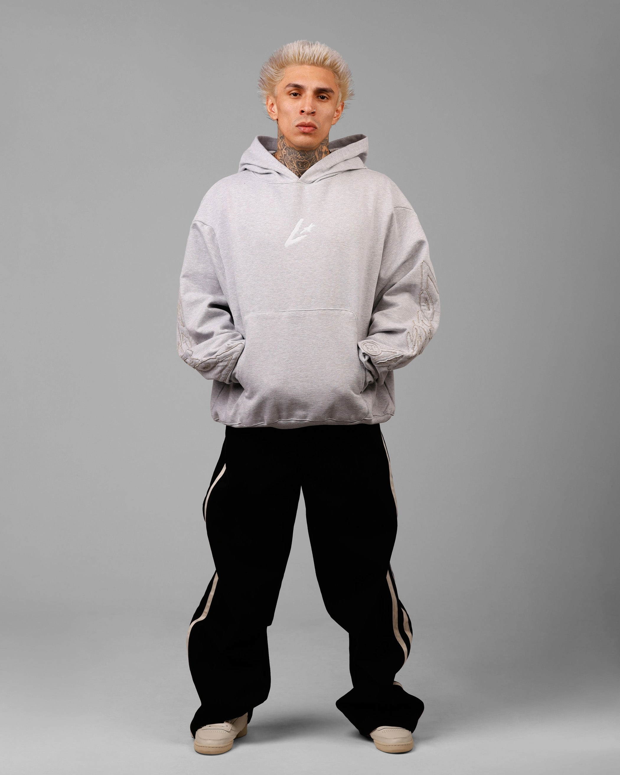 Loiter Dune Hoodie Grey Marle Equity