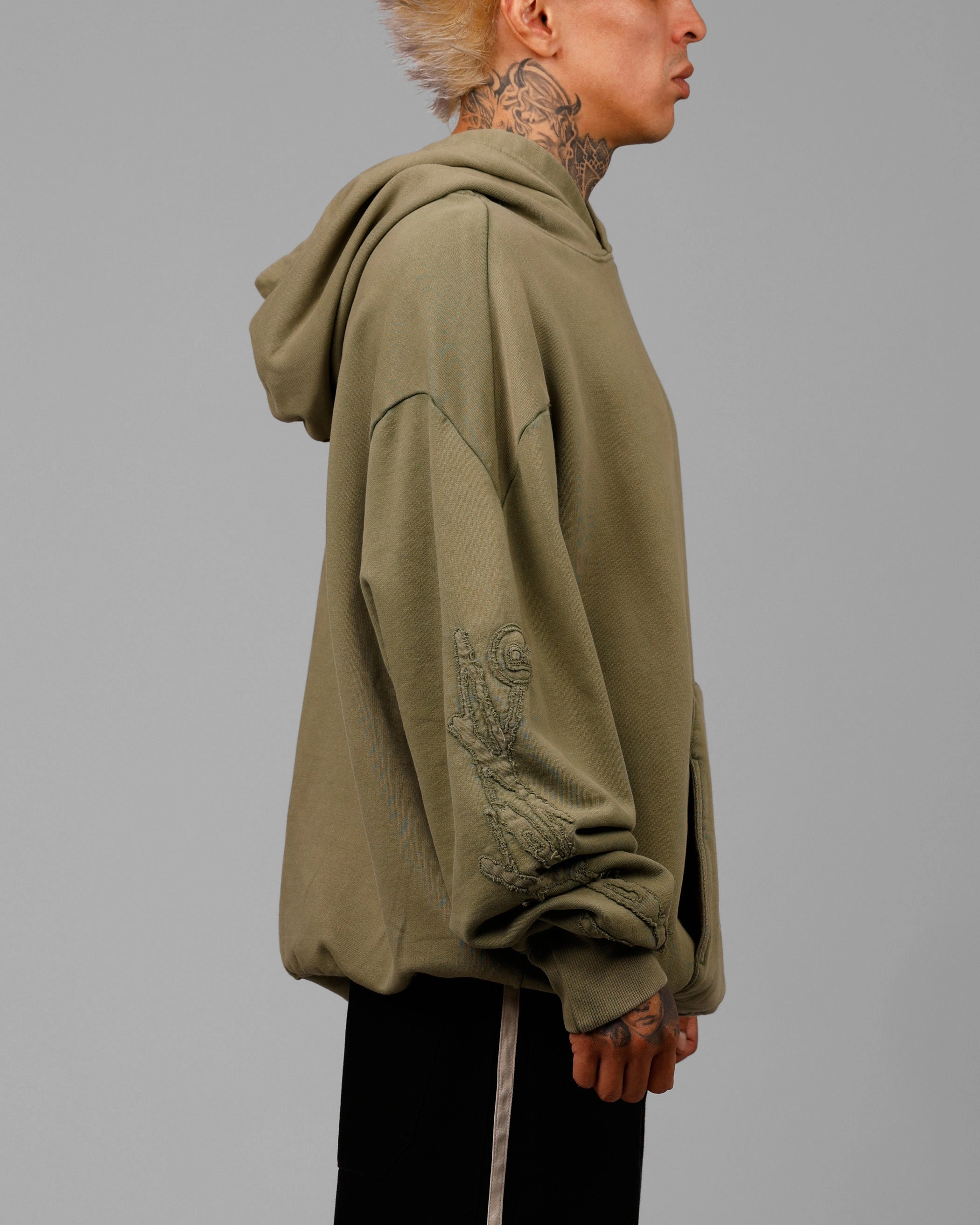 Unveil Liability Loiter Dune Hoodie Khaki Green