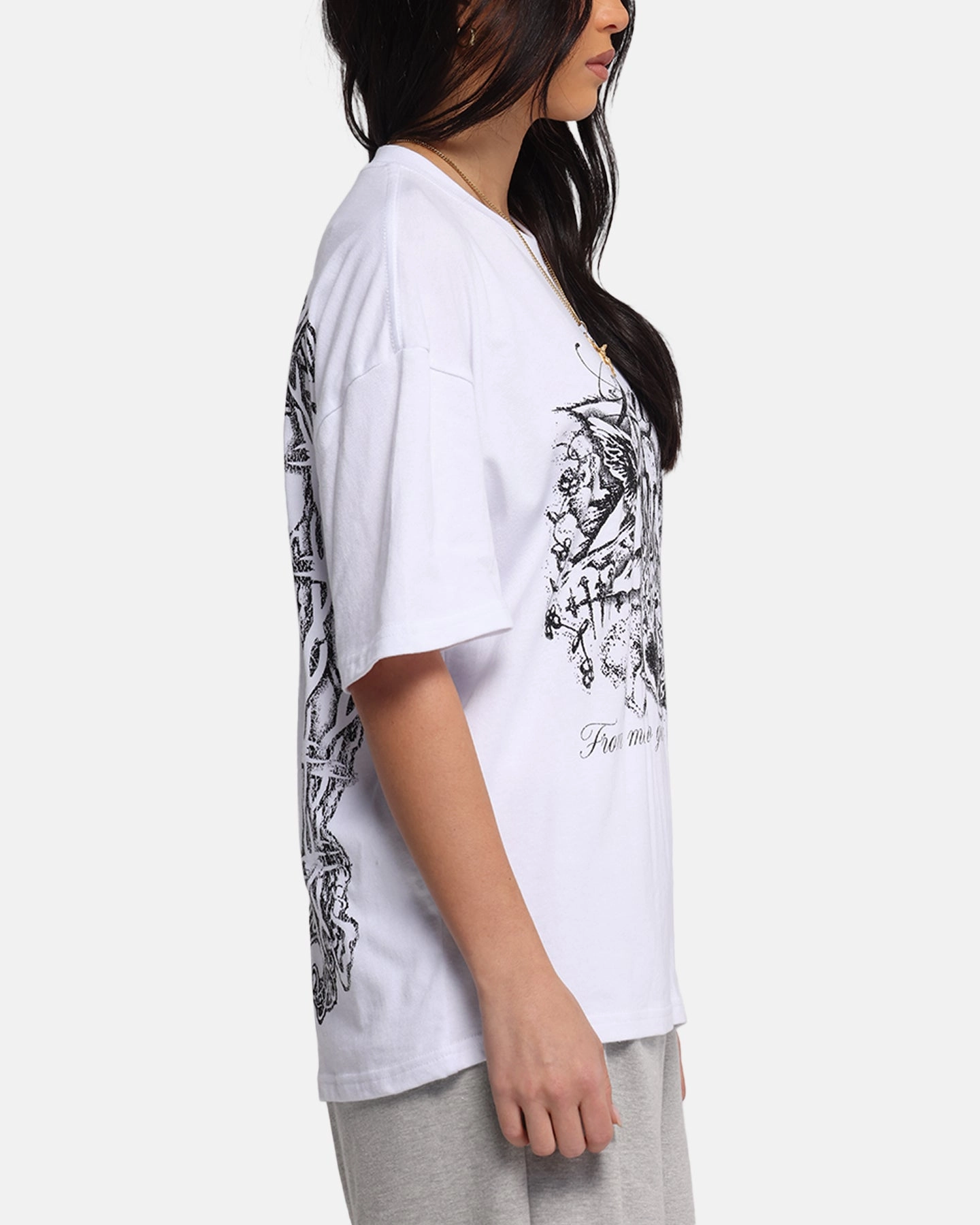 Loiter Earth Angel T-Shirt White Silk combination