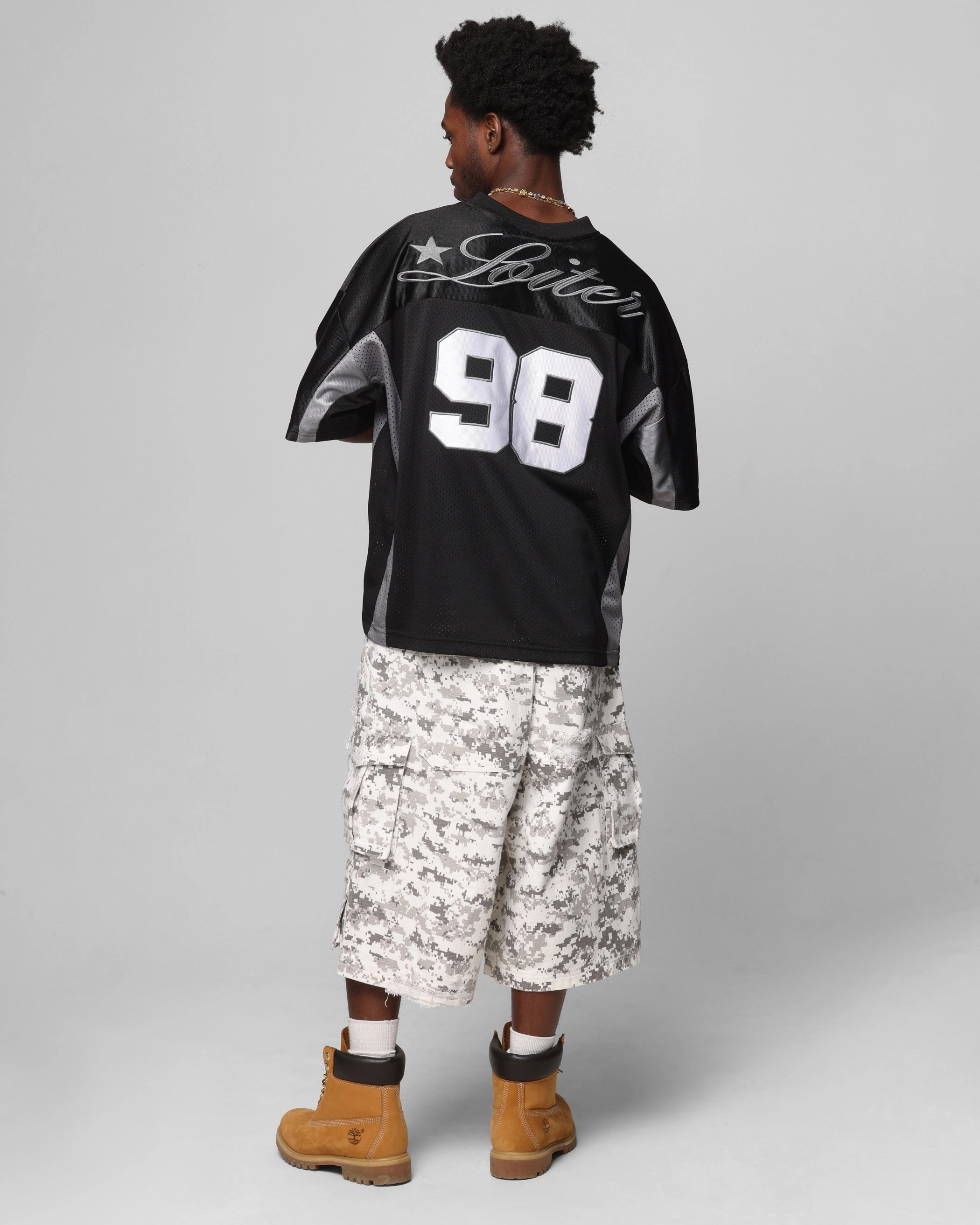 Vapor Transfer Fabric Loiter End Zone Jersey Black