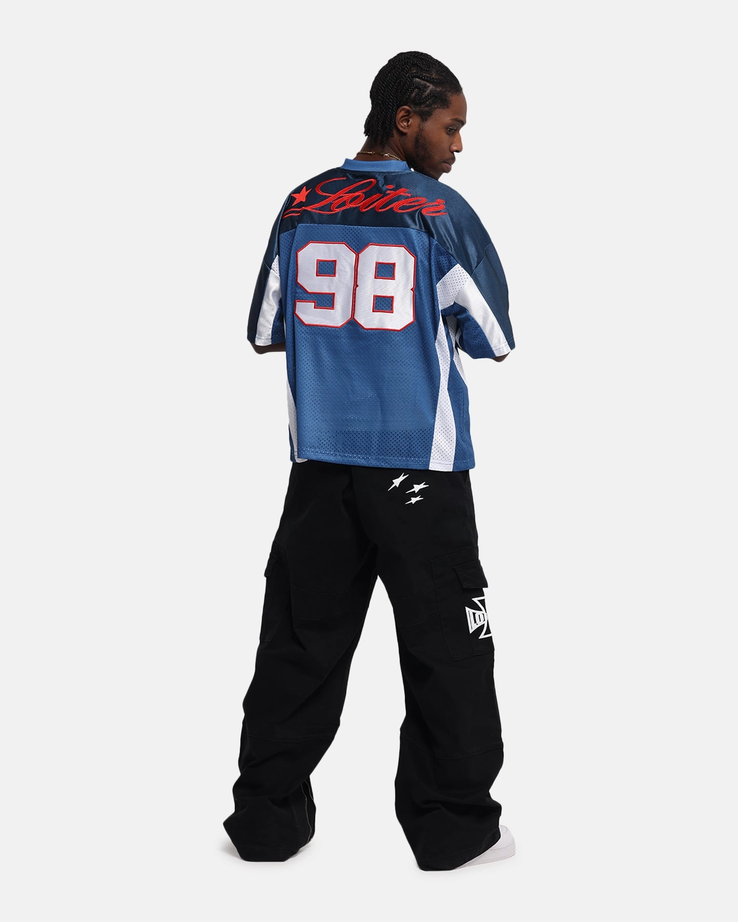 Vapor Control Weave Loiter End Zone Jersey Navy
