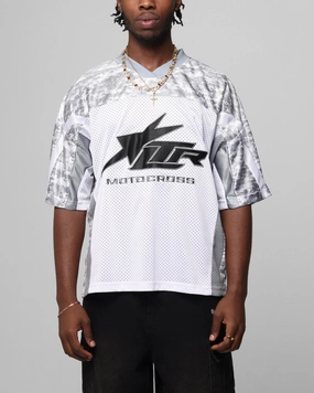 Contoured Side Panels Loiter End Zone Jersey Snow Camo