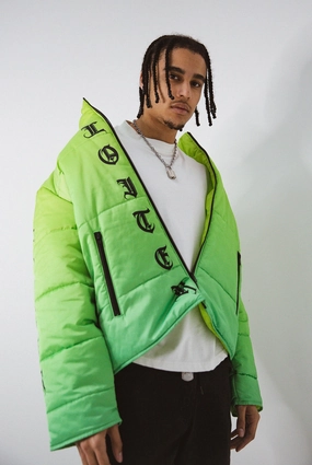 everyday staple Loiter Eternal Puffer Jacket Neon Green