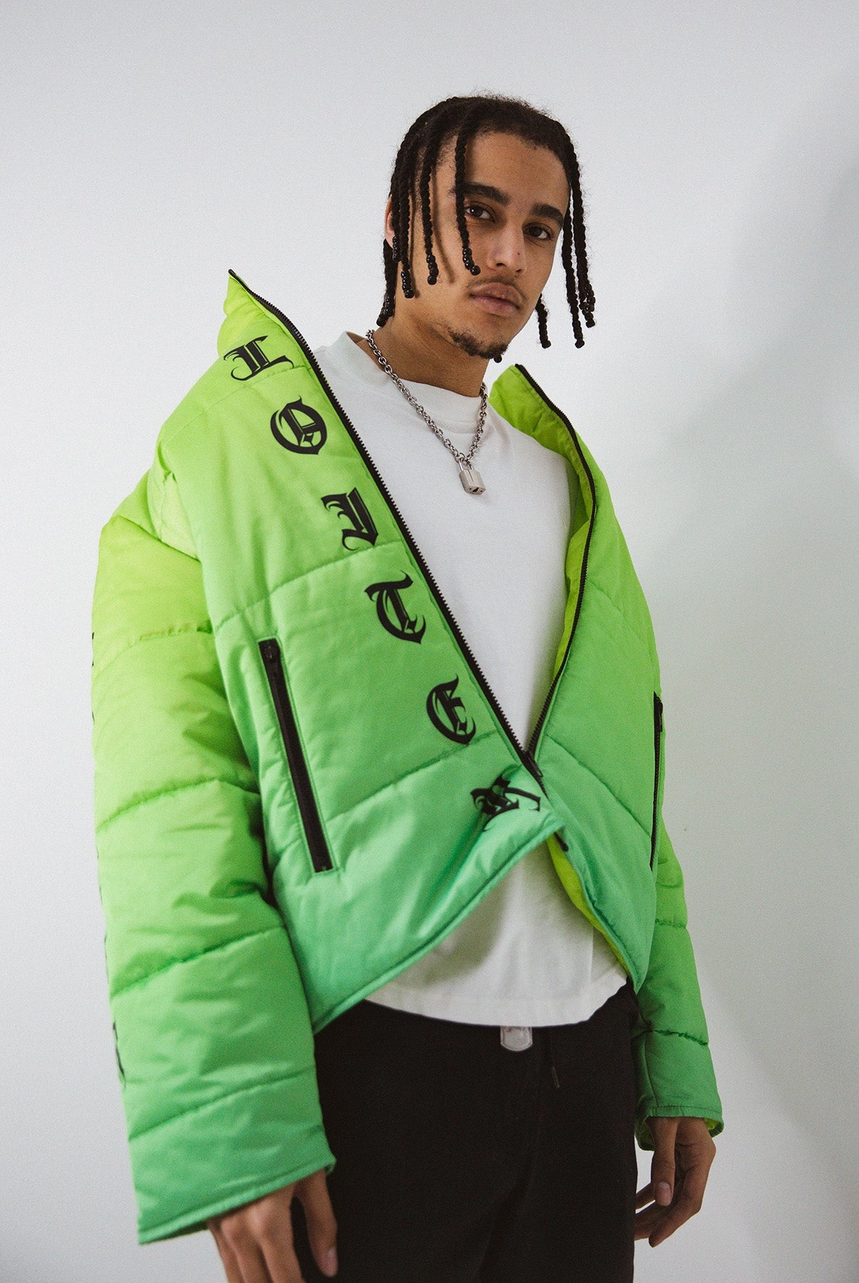 everyday staple Loiter Eternal Puffer Jacket Neon Green