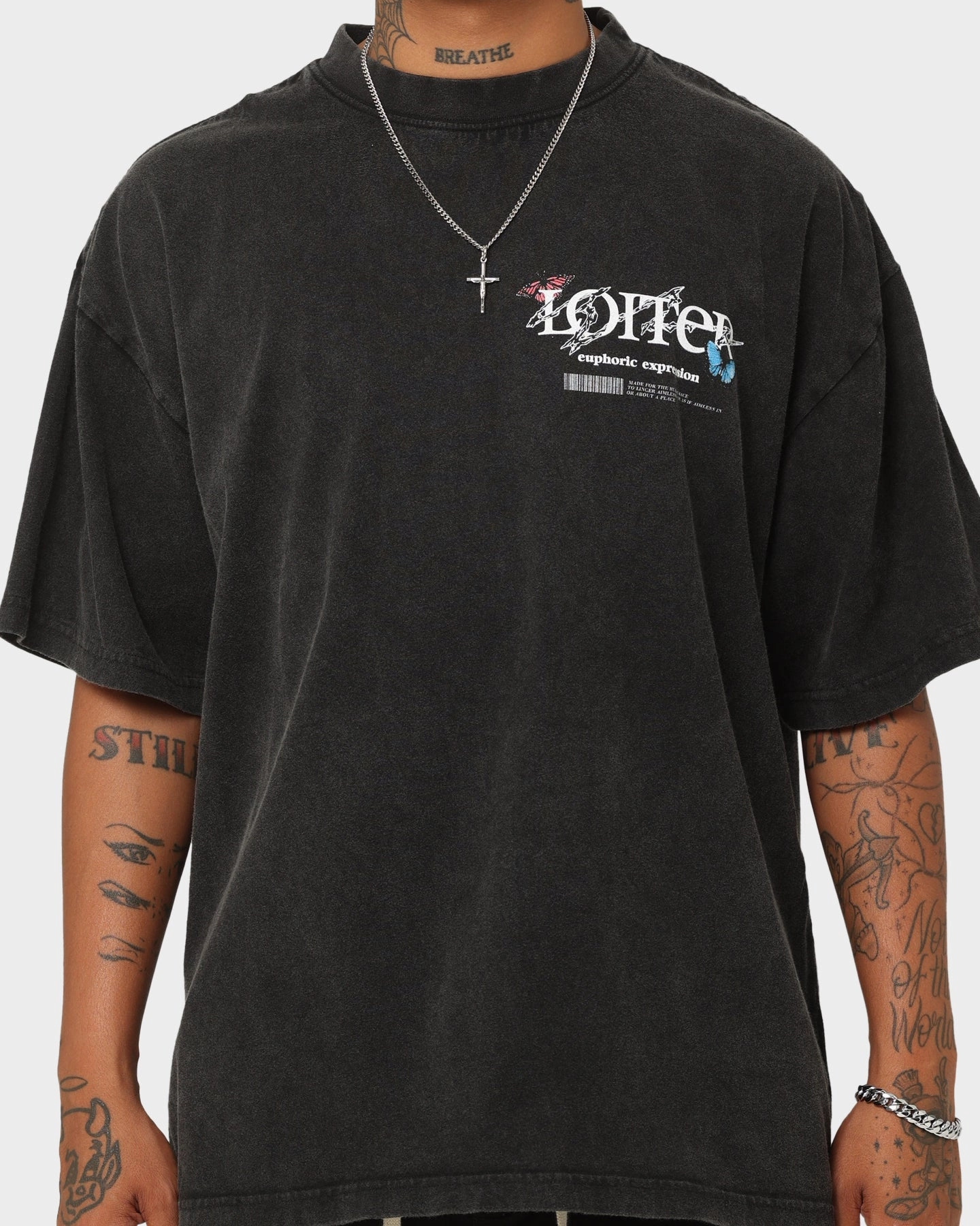 Loiter Euphoria Vintage T-Shirt Vintage Black Weekend Wardrobe