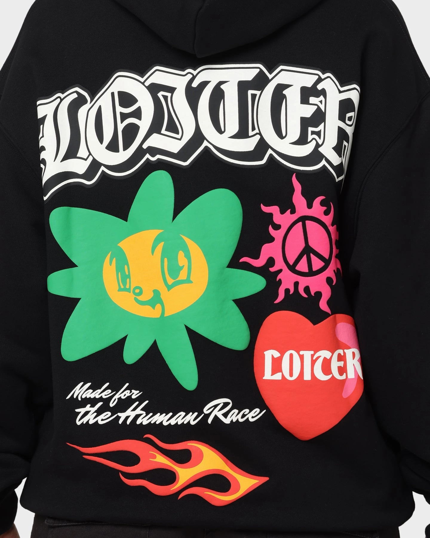 Soap Three Layer Laminate Loiter Euphoric Hoodie Black