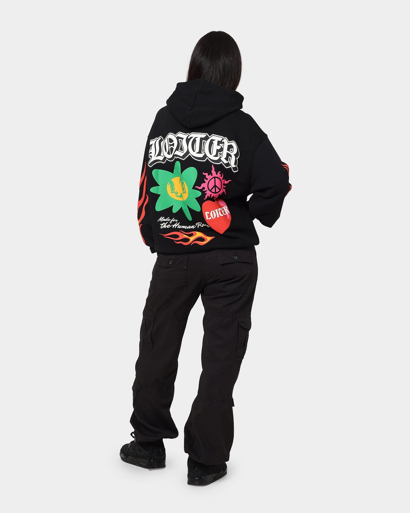 Loiter Euphoric Hoodie Black Thermoregulating Insulation Abrasion Resistant Surface