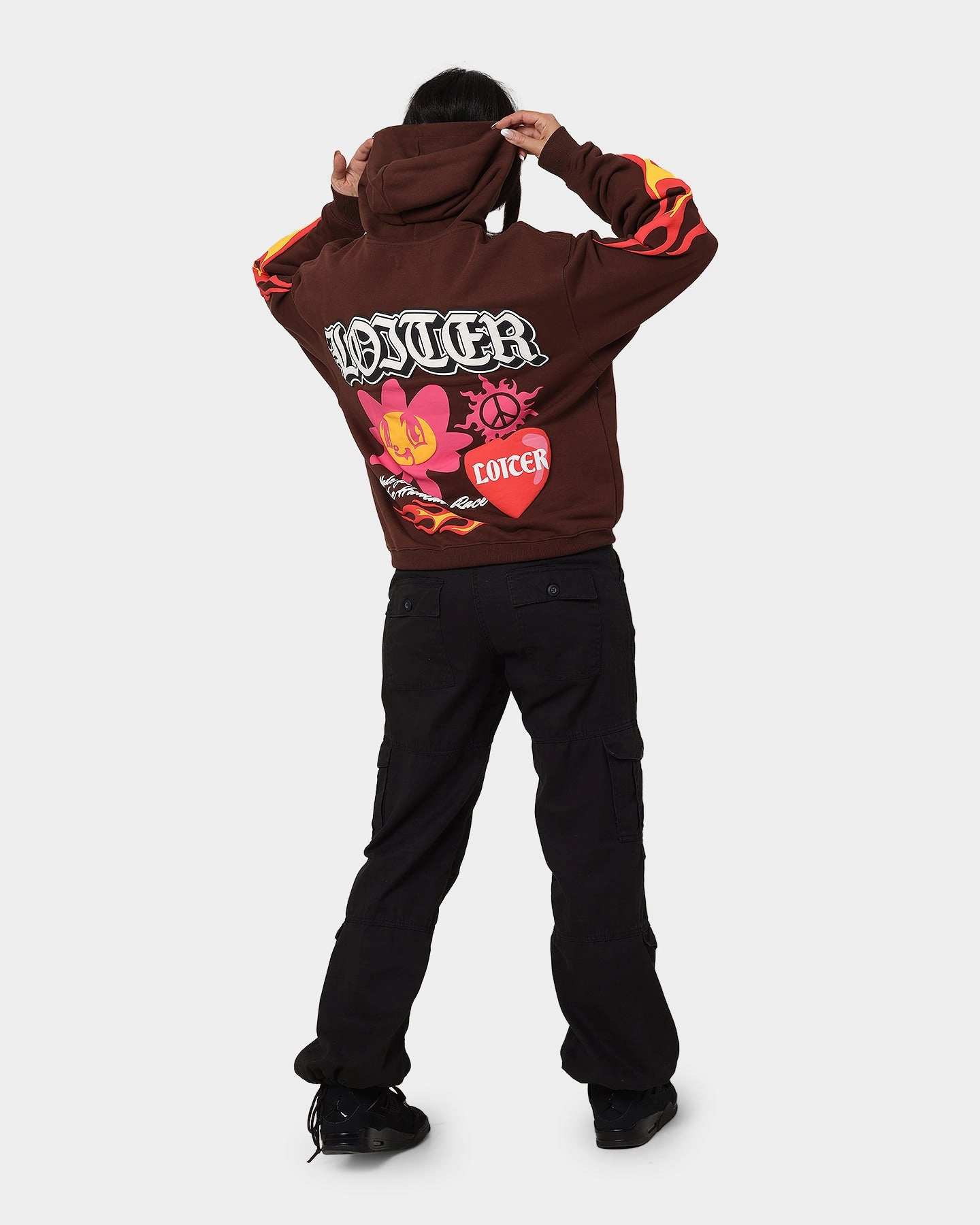 Loiter Euphoric Hoodie Brown Praise File
