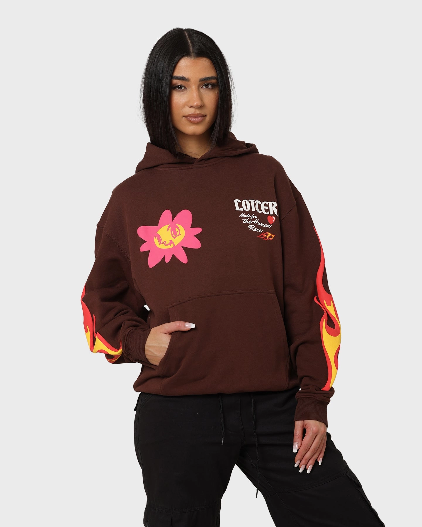 Loiter Euphoric Hoodie Brown Polyfill Layer Integration