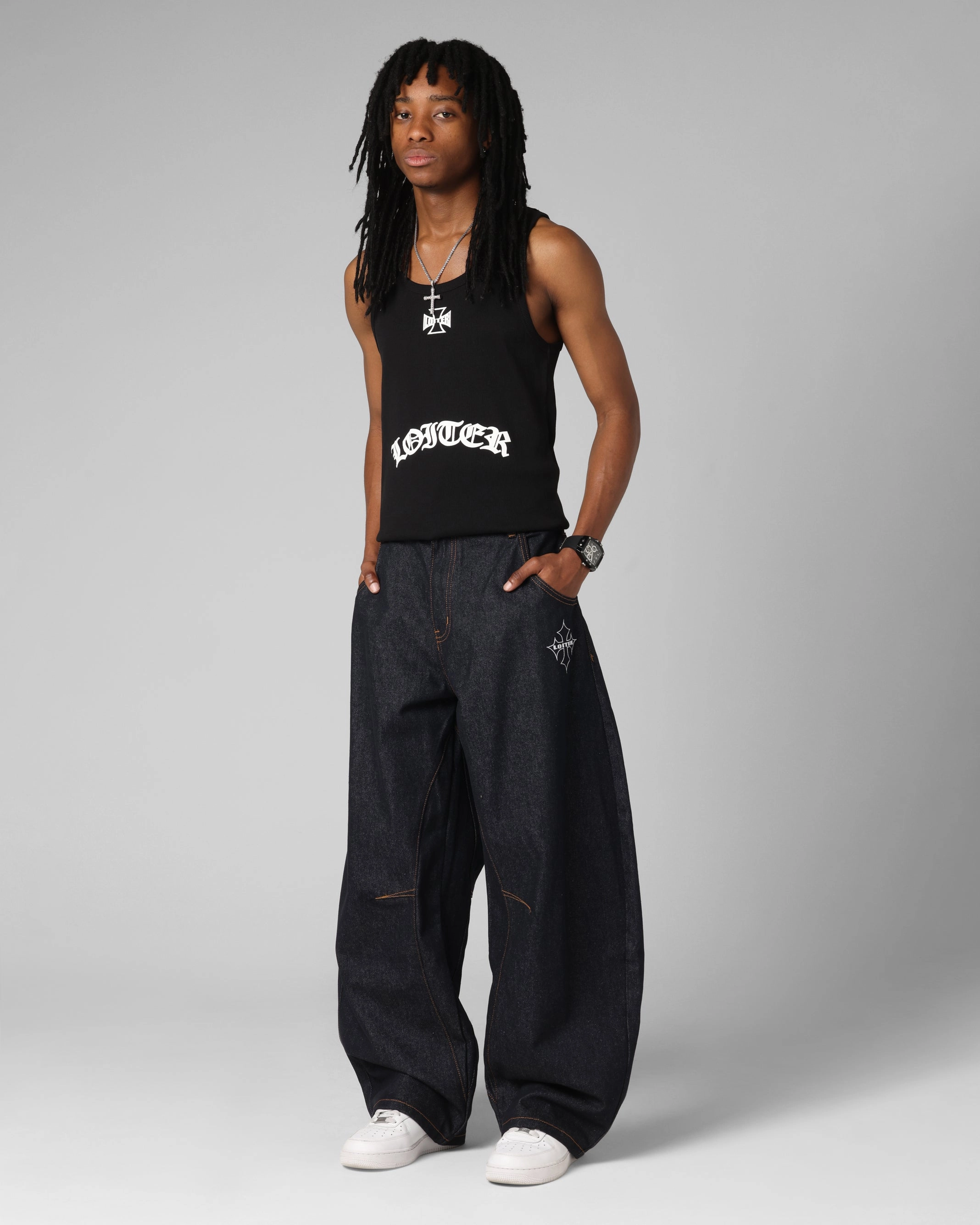 Elegant Formal Loiter F-16 Balloon Jeans Indigo