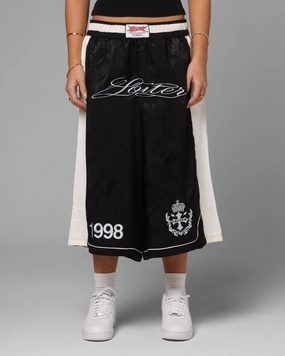Anti Pilling Surface Loiter Fight Club 3 Quarter Shorts Black