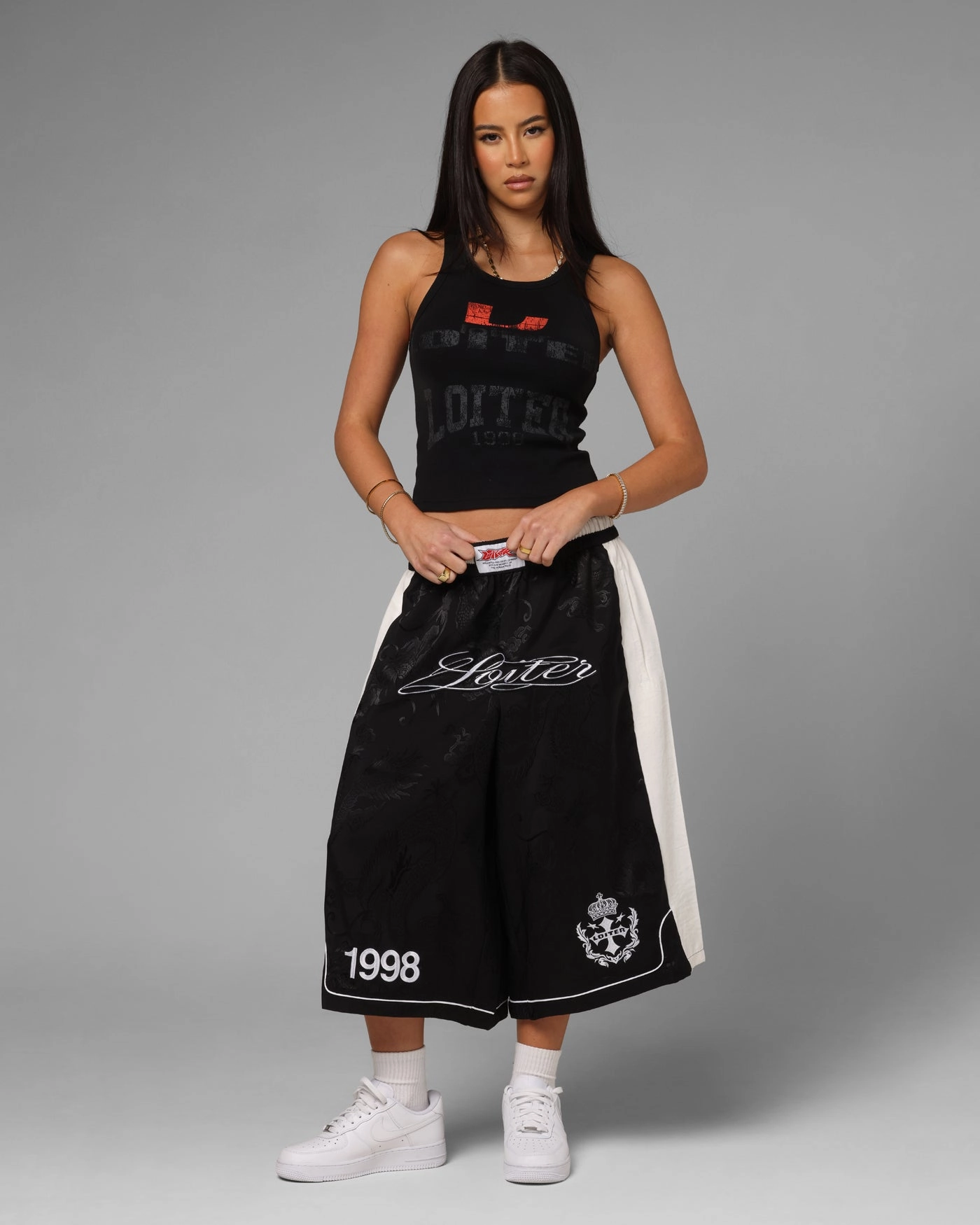 Versatile Style Loiter Fight Club 3 Quarter Shorts Black