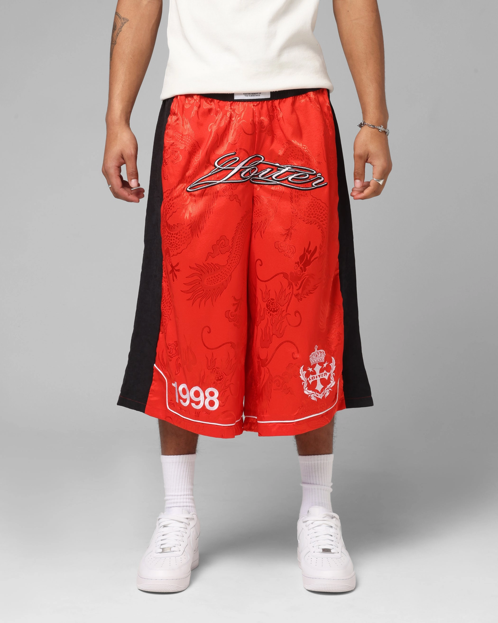Lightweight Design Collectible Item Loiter Fight Club 3 Quarter Shorts Red