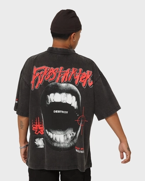 Informal charm insulated Loiter Firestarter Vintage T-Shirt Vintage Black
