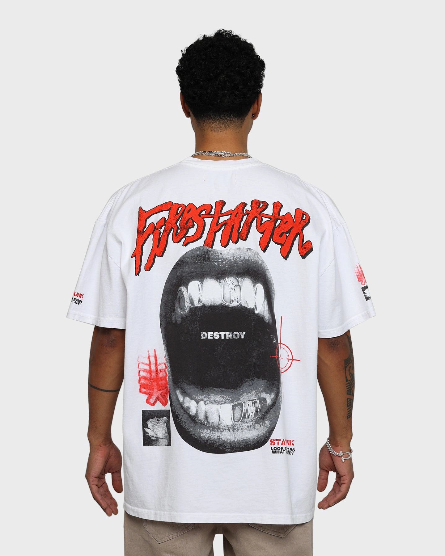 Loiter Firestarter Vintage T-Shirt White EcoFriendlyDyes