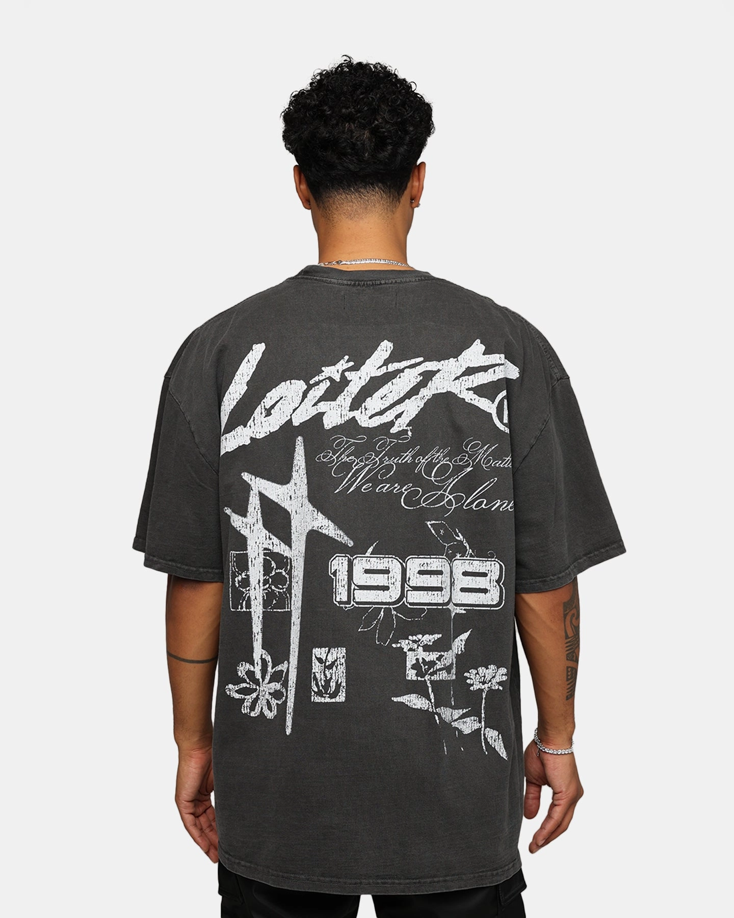Loiter Firing Range Vintage T-Shirt Black Wash Chill Wear Sporty and Cool