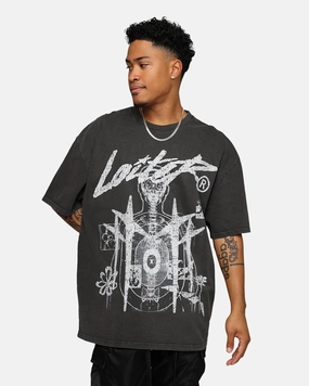 Easy to Style Loiter Firing Range Vintage T-Shirt Black Wash
