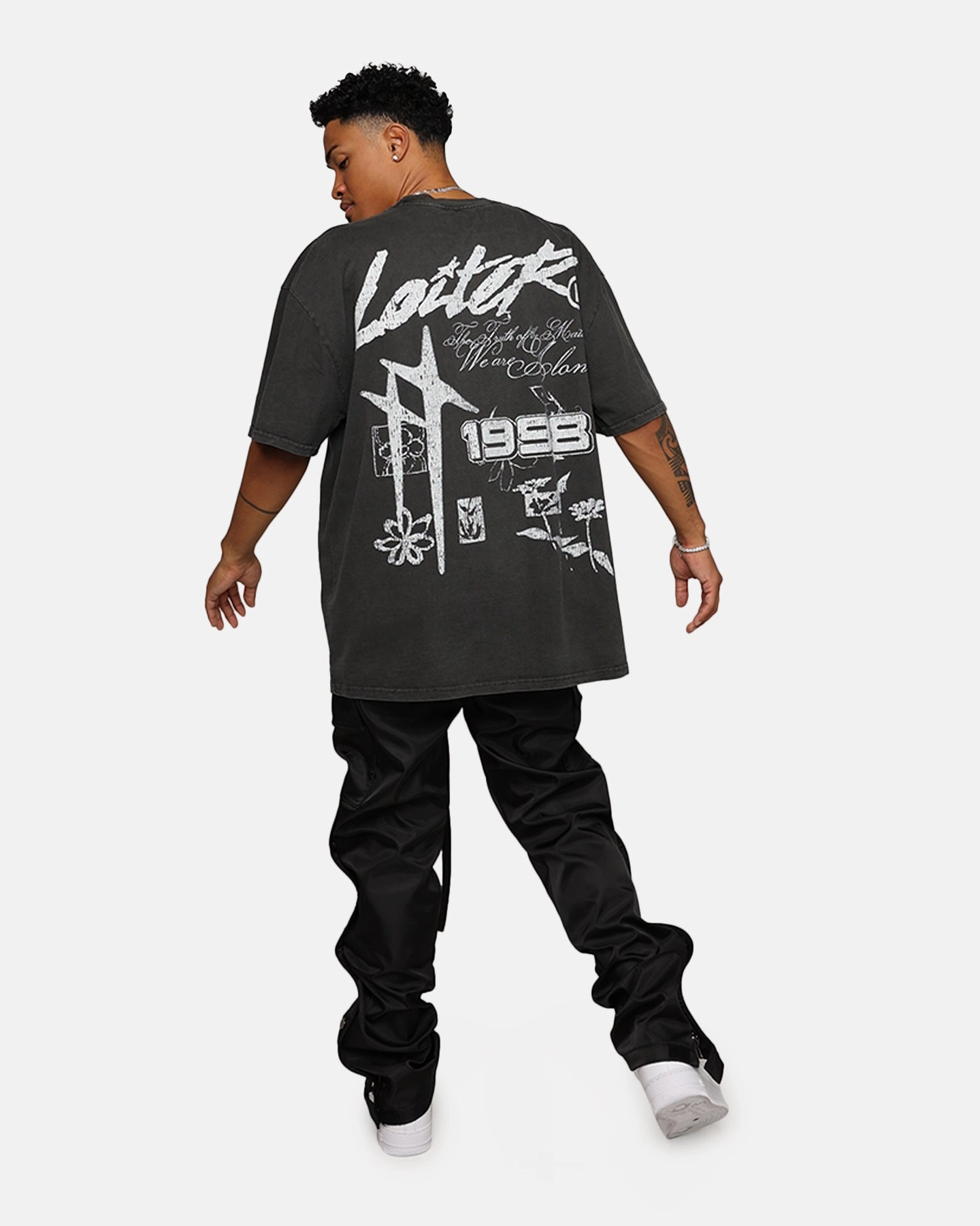 Customizable Loiter Firing Range Vintage T-Shirt Black Wash