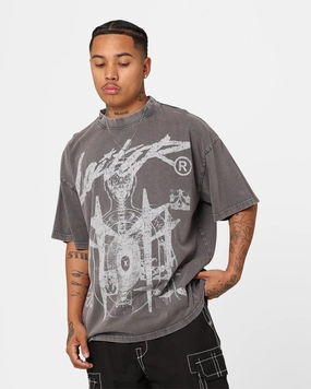Loiter Firing Range Vintage T-Shirt Charcoal Cozy Fit Wrinkle Resistant