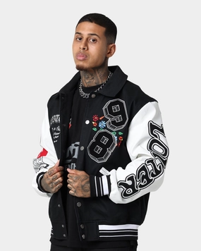 Loiter Flaws Varsity Jacket Black/White Modern Tailoring Envision