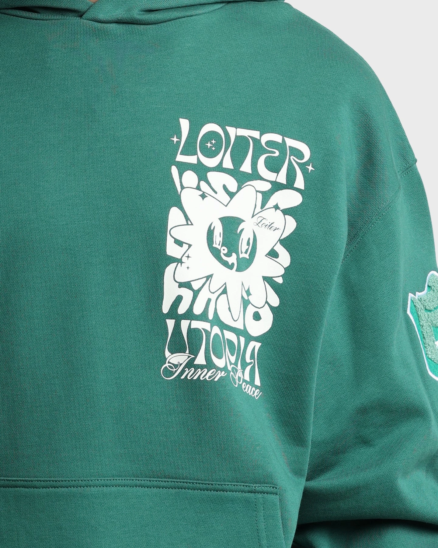 Loiter Fleur Hoodie Green Protective Style